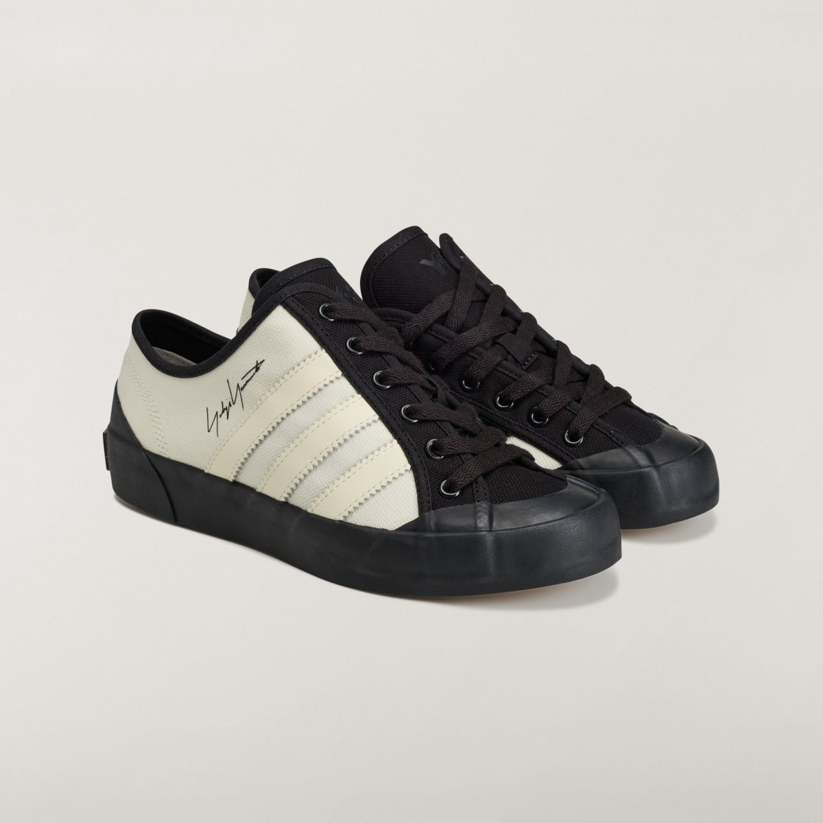 Adidas Men's Y-3 NISI LO - Off White / Off White / Black - Image 5