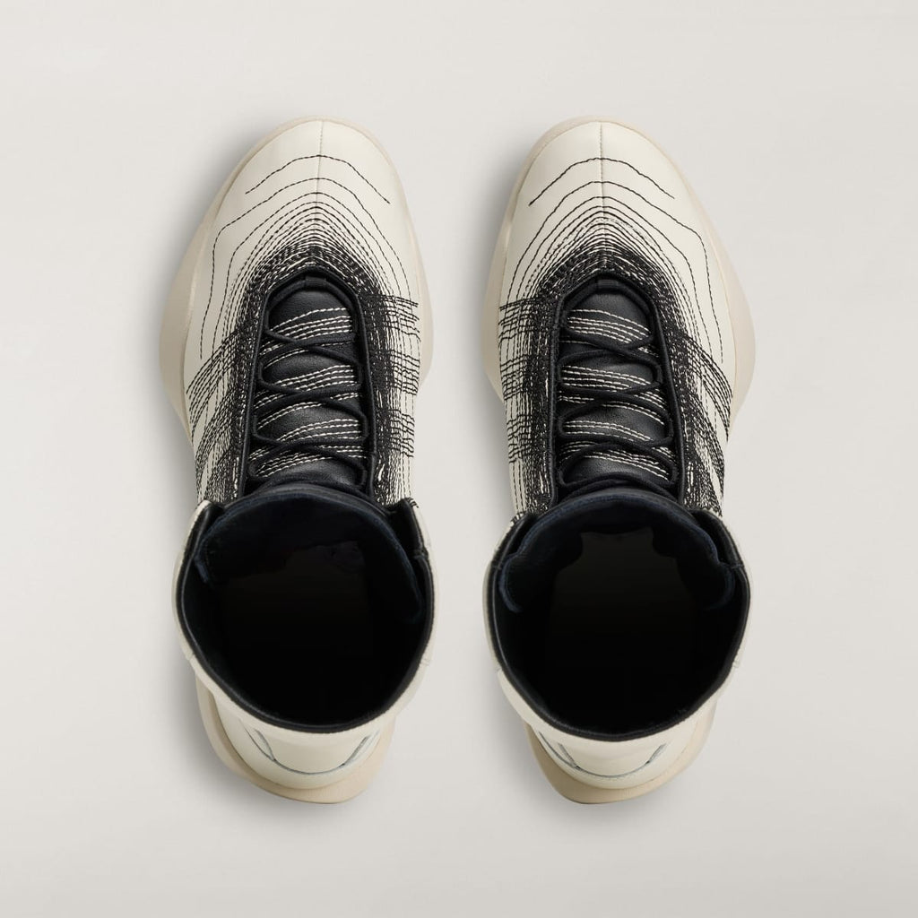 Adidas Women's Y-3 REGU HI Shoes - Off White / Black / Alumina - Image 3