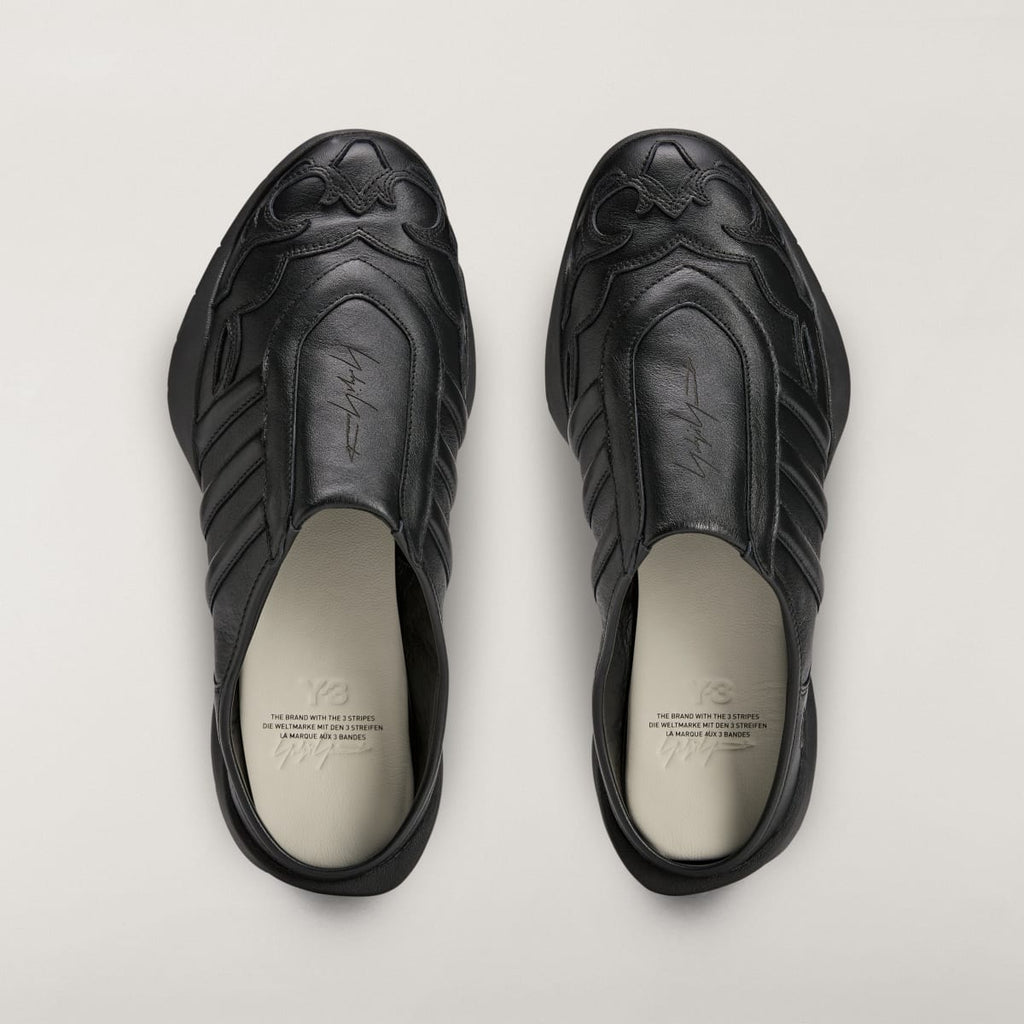 Adidas Men's Y-3 REGU MULE - Black / Black / Black - Image 2
