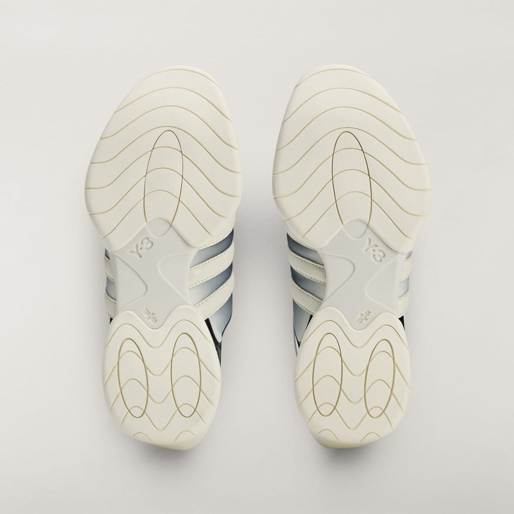 Adidas Men's Y-3 REGU MULE - Black / Off White / Black - Image 3