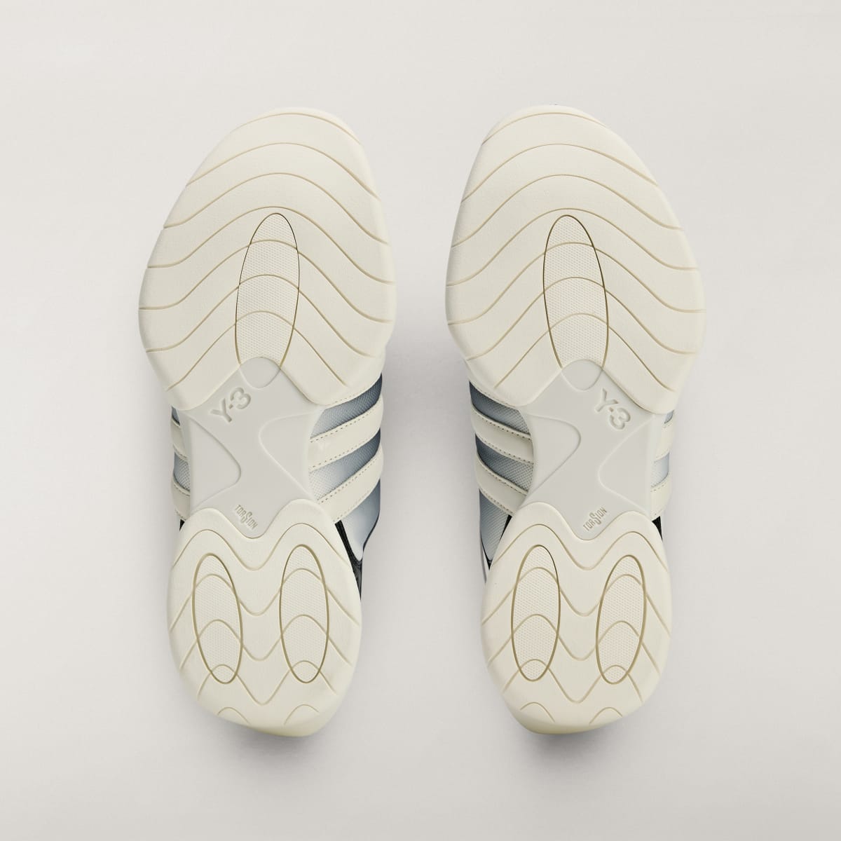 Adidas Men's Y-3 REGU MULE - Black / Off White / Black - Image 3