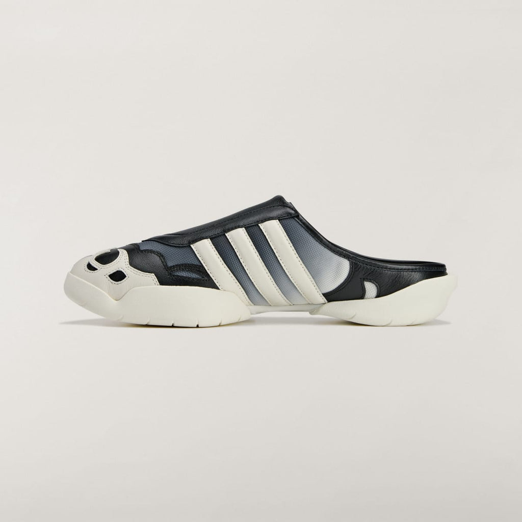 Adidas Men's Y-3 REGU MULE - Black / Off White / Black - Image 6