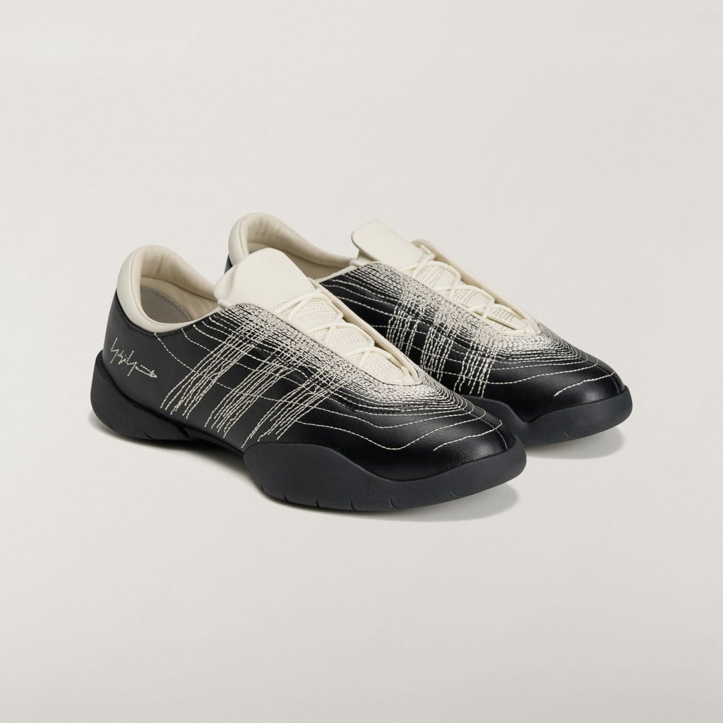Adidas Men's Y-3 REGU Sneakers - Black / Alumina / Off White - Image 5