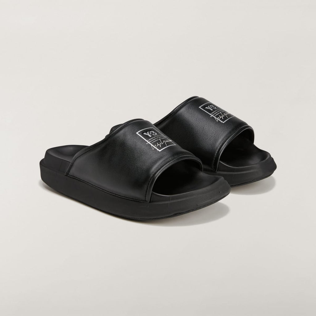 Adidas Women's Y-3 SLIDE - Black / Black / Black - Image 4