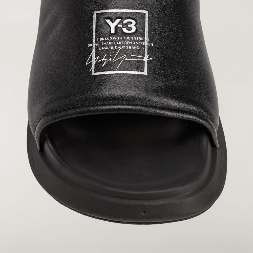 Adidas Men's Y-3 SLIDE - Black / Black / Black - Image 7