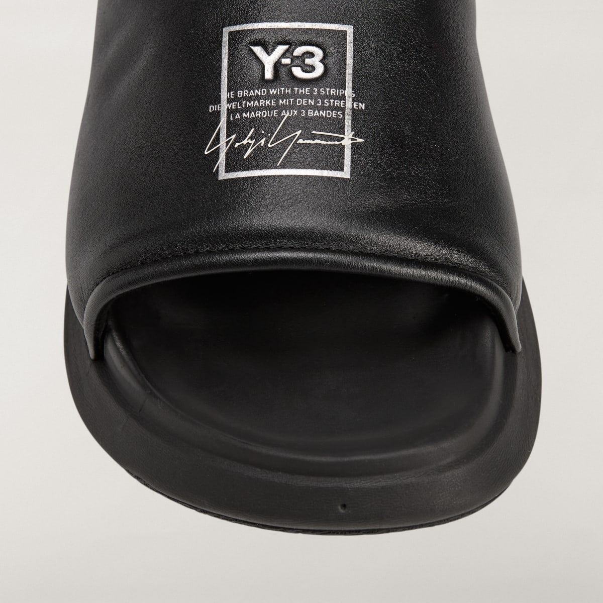 Adidas Men's Y-3 SLIDE - Black / Black / Black - Image 7