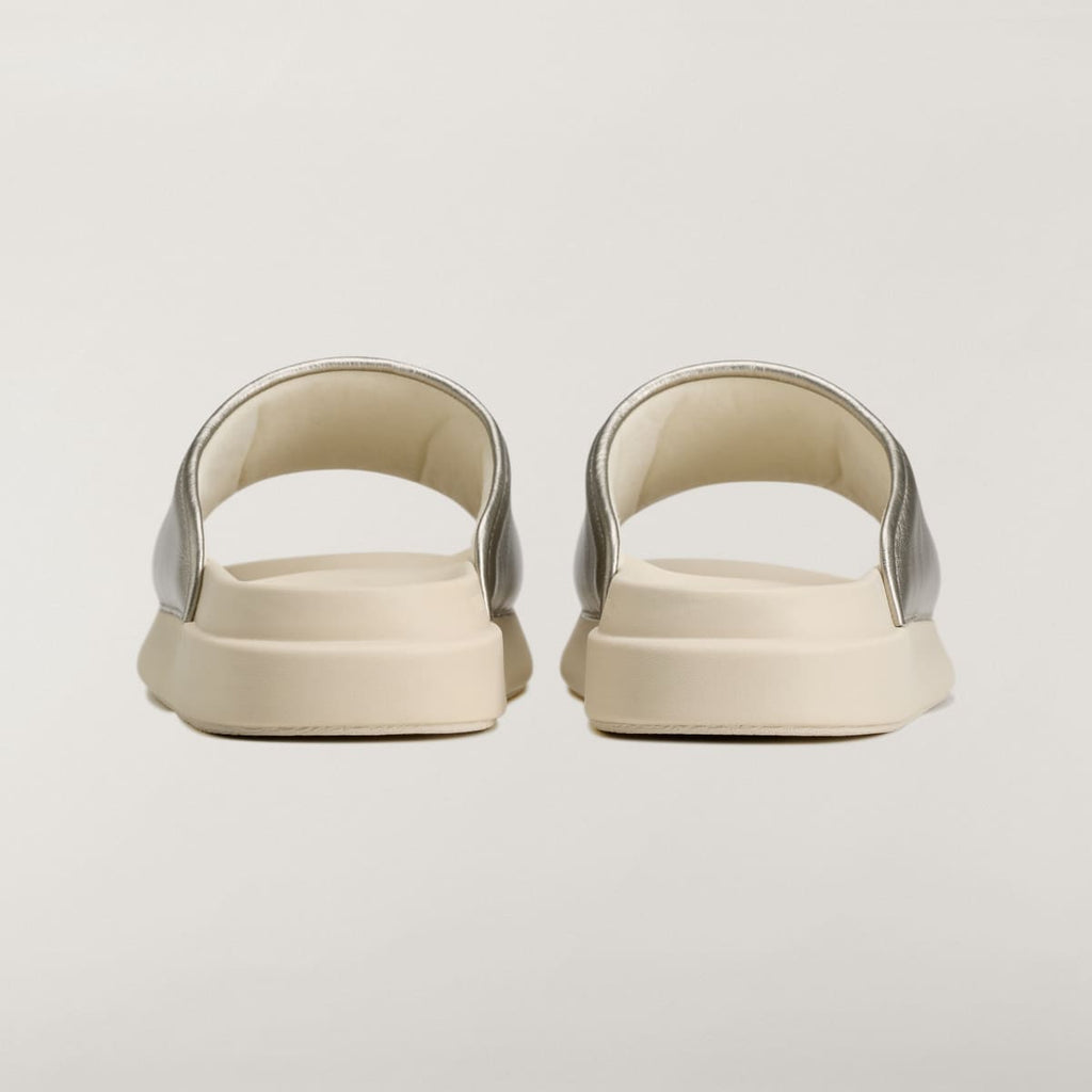 Adidas Men's Y-3 SLIDE SHOES - Silver Metallic / Silver Metallic / Alumina - Image 5