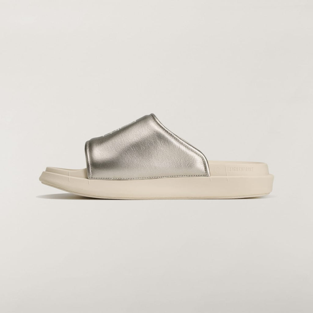 Adidas Men's Y-3 SLIDE SHOES - Silver Metallic / Silver Metallic / Alumina - Image 6