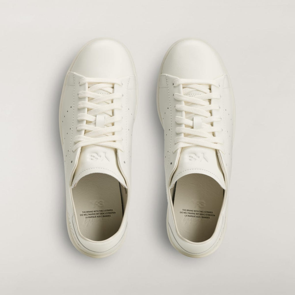 Adidas Men's Y-3 STAN SMITH Trainers - Off White / Off White / Off White - Image 2