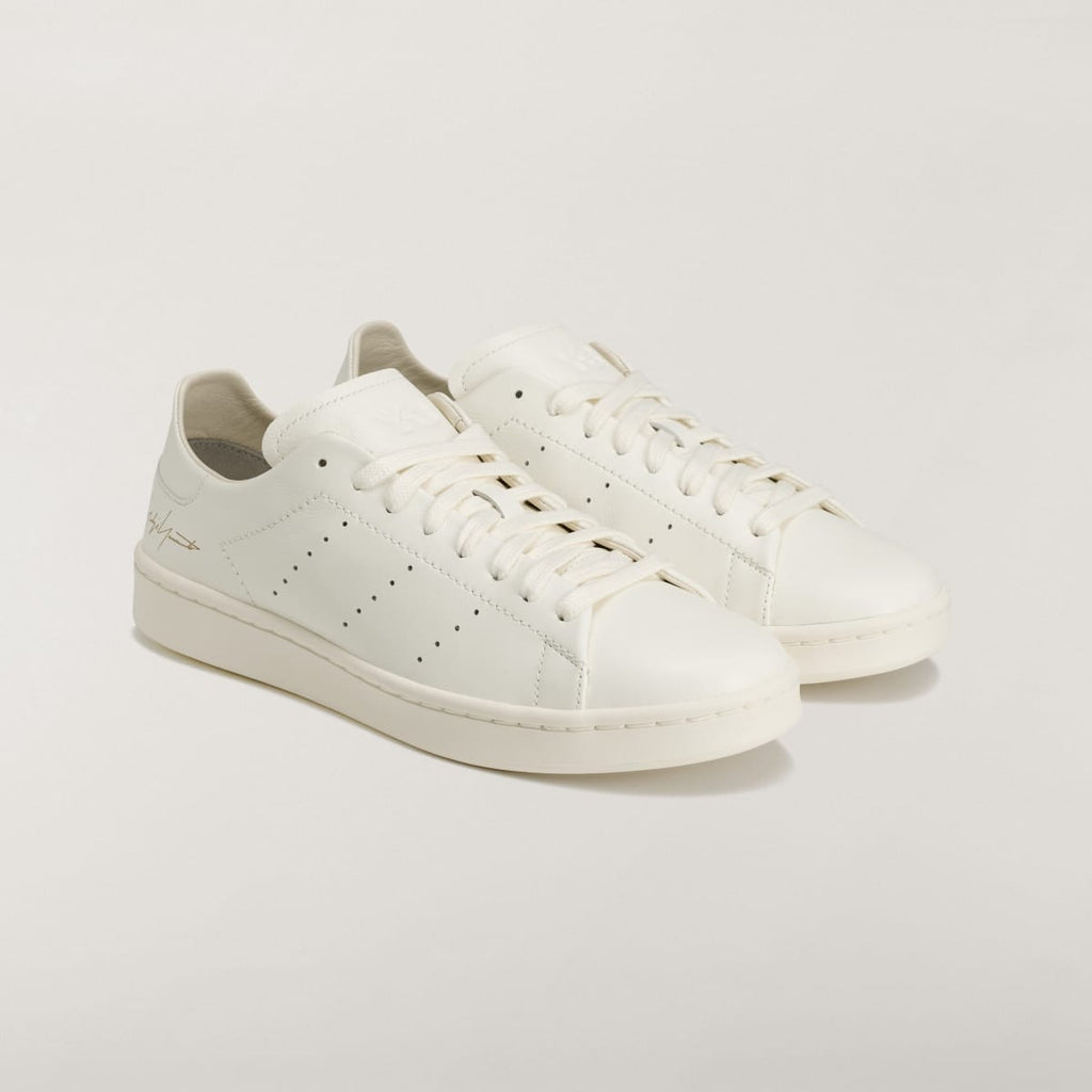 Adidas Men's Y-3 STAN SMITH Trainers - Off White / Off White / Off White - Image 4