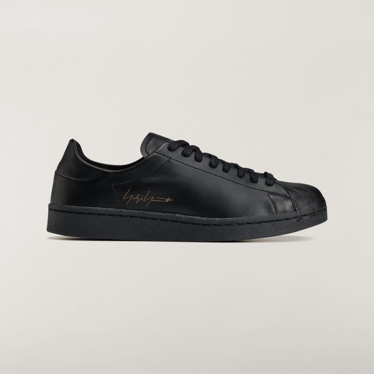 Adidas Men's Y-3 SUPERSTAR Sneakers - Black / Black / Black - Image 1