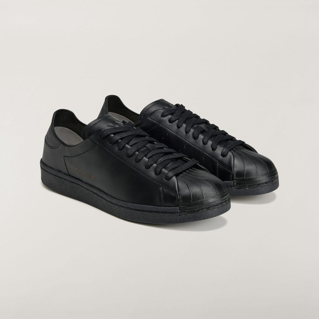 Adidas Men's Y-3 SUPERSTAR Sneakers - Black / Black / Black - Image 4