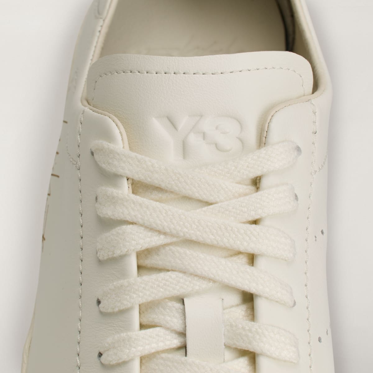 Adidas Men's Y-3 SUPERSTAR Sneakers - Off White / Off White / Off White - Image 8