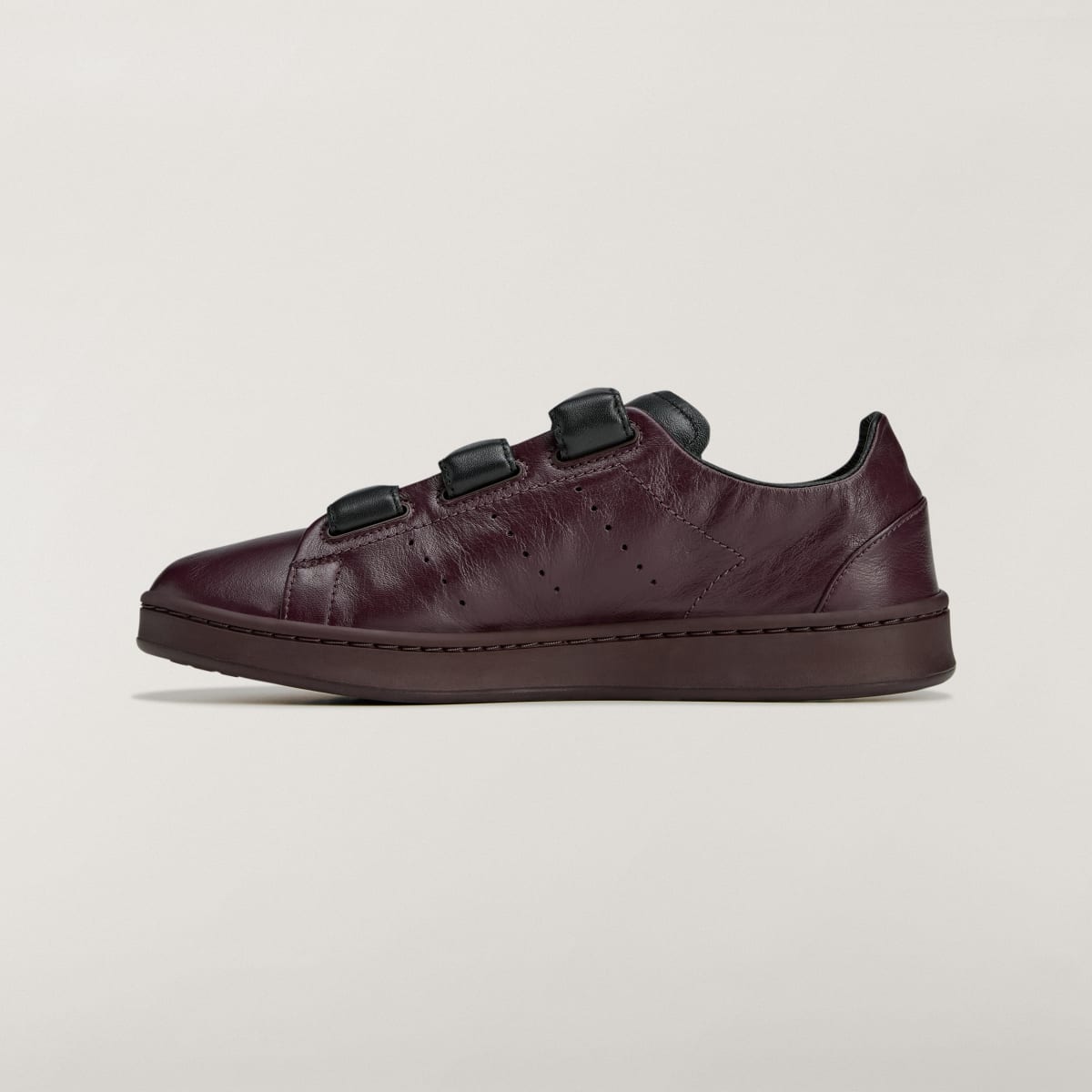 Adidas Men's Y-3 Stan Smith Hook-And-Loop - Shadow Maroon / Shadow Maroon / Black - Image 6