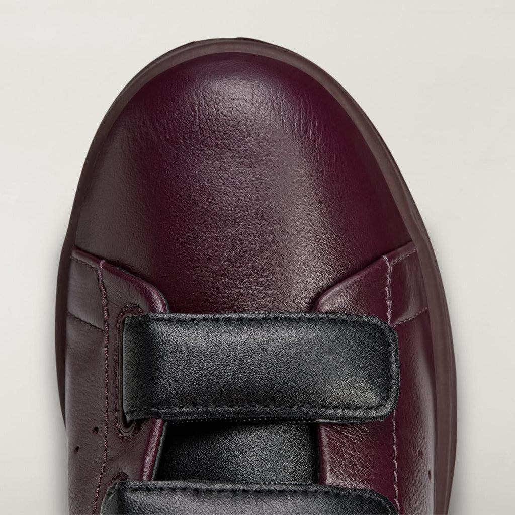 Adidas Men's Y-3 Stan Smith Hook-And-Loop - Shadow Maroon / Shadow Maroon / Black - Image 9