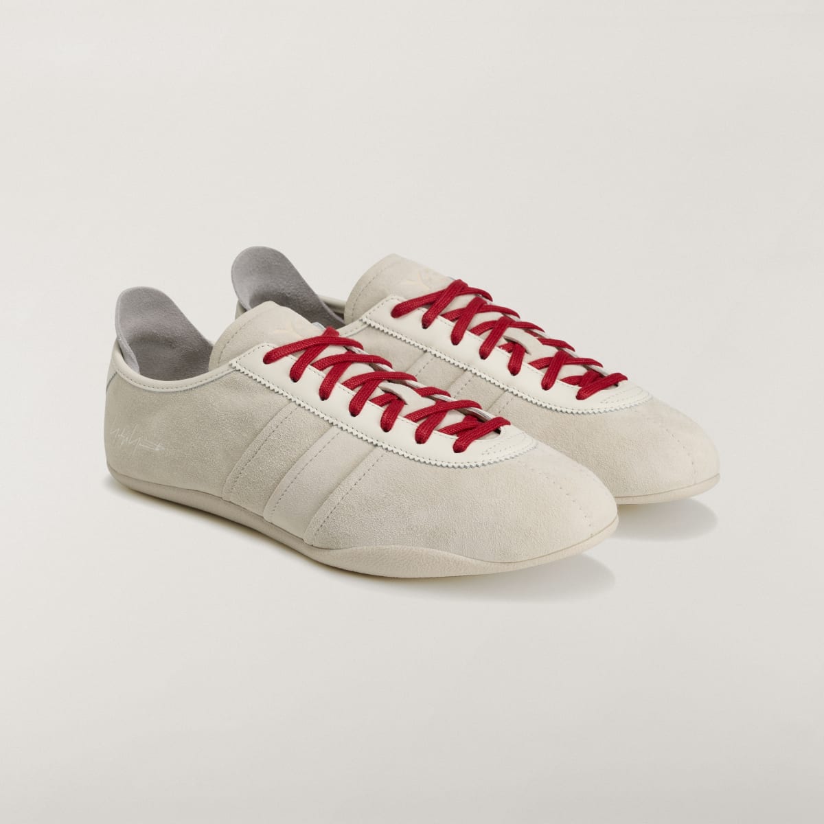 Adidas Men's Y-3 TOKYO Sneakers - Alumina / Off White / Active Maroon - Image 5
