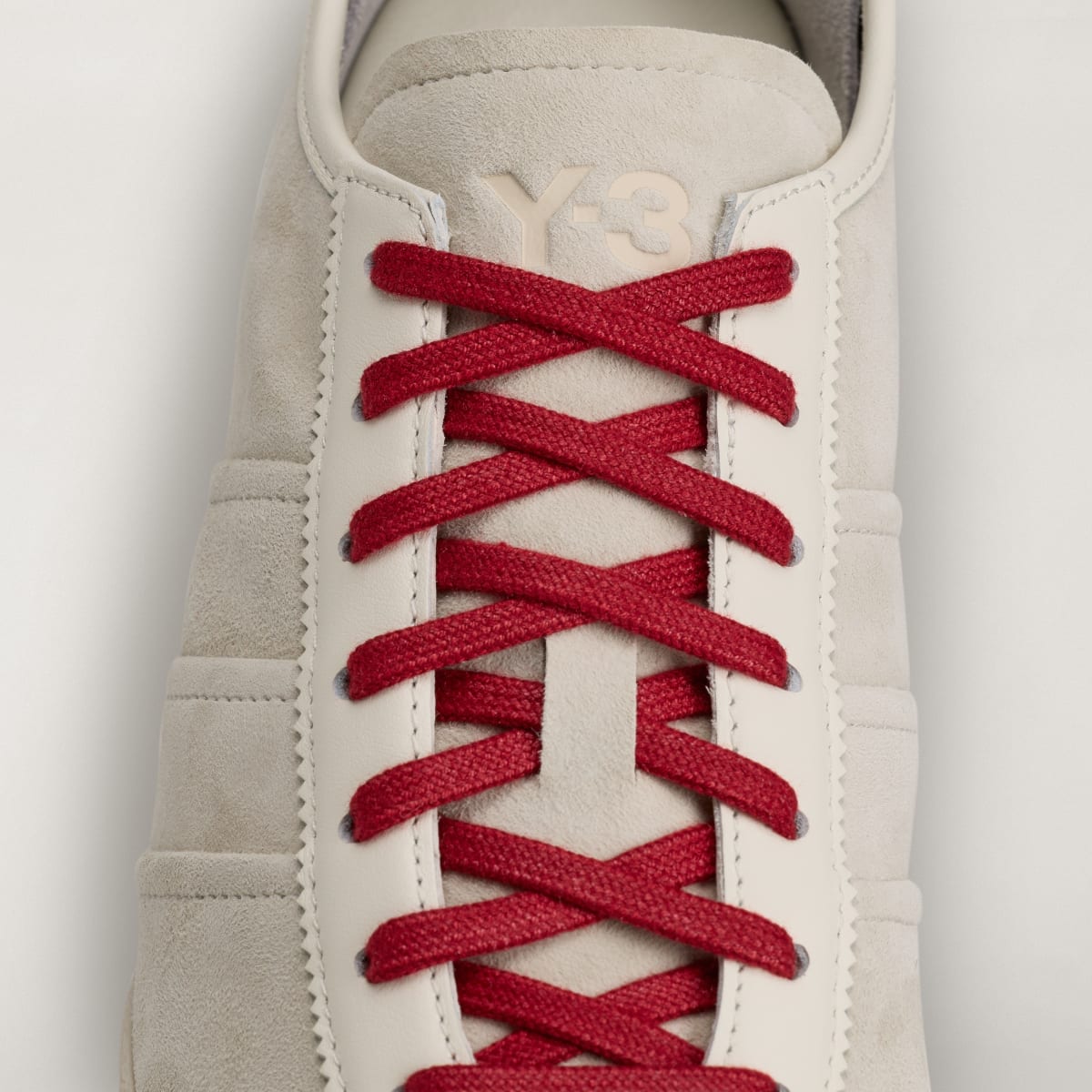 Adidas Men's Y-3 TOKYO Sneakers - Alumina / Off White / Active Maroon - Image 9