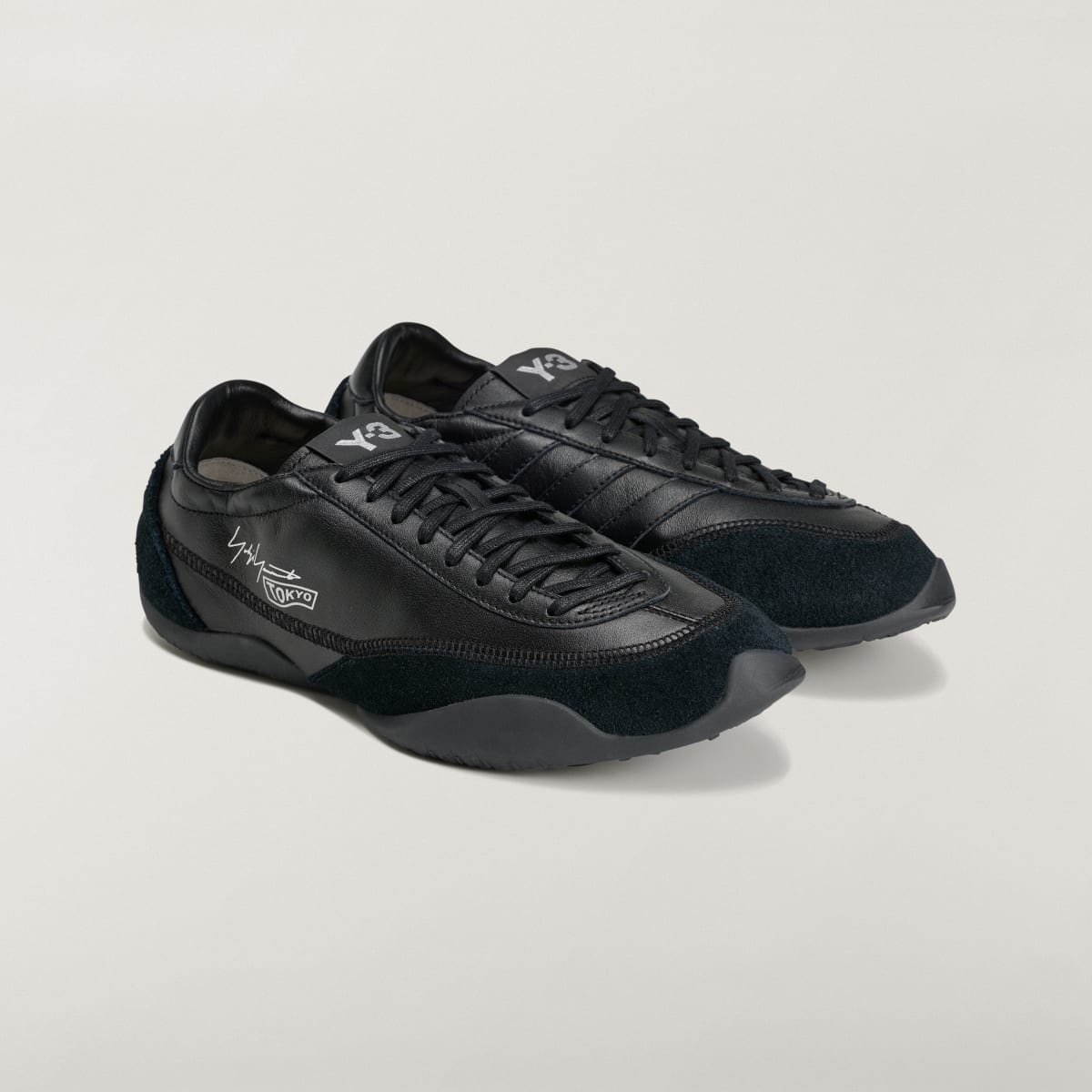 Adidas Women's Y-3 TOKYO WARPED Shoes - Black / Black / Black - Image 2