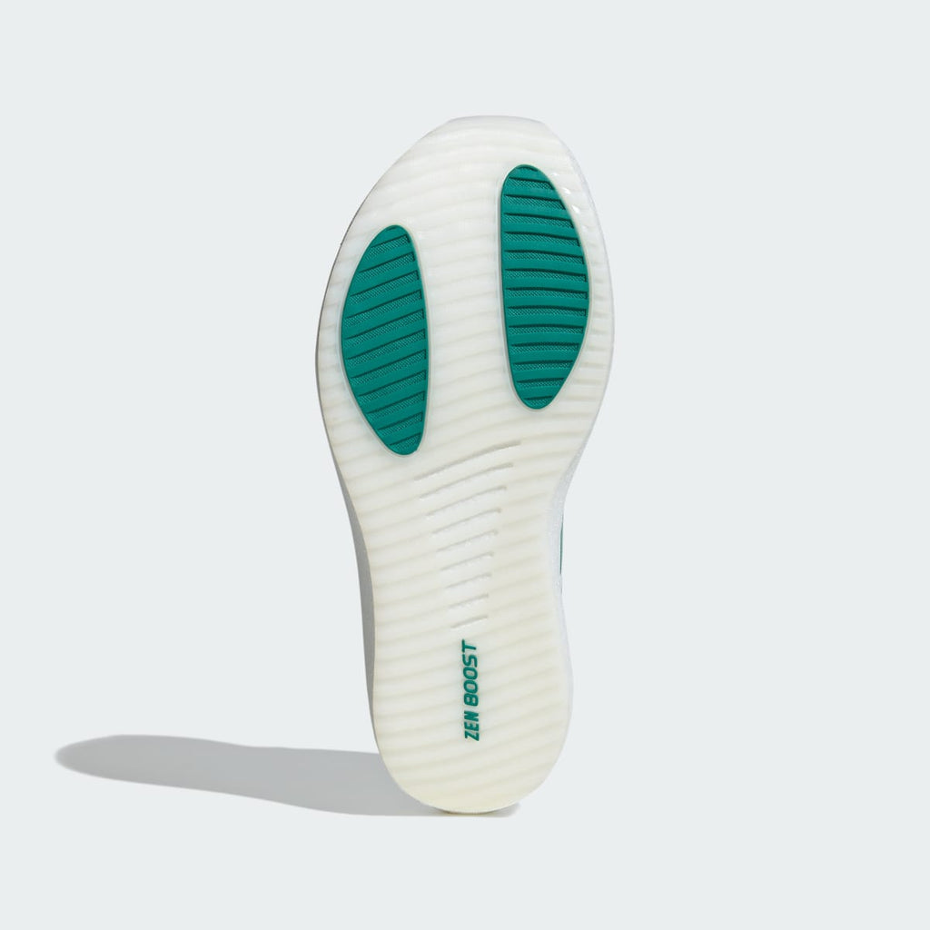 Adidas Men's ZENBOOST Running Shoes - Cloud White / Equipment Green / Equipment Green - Image 3