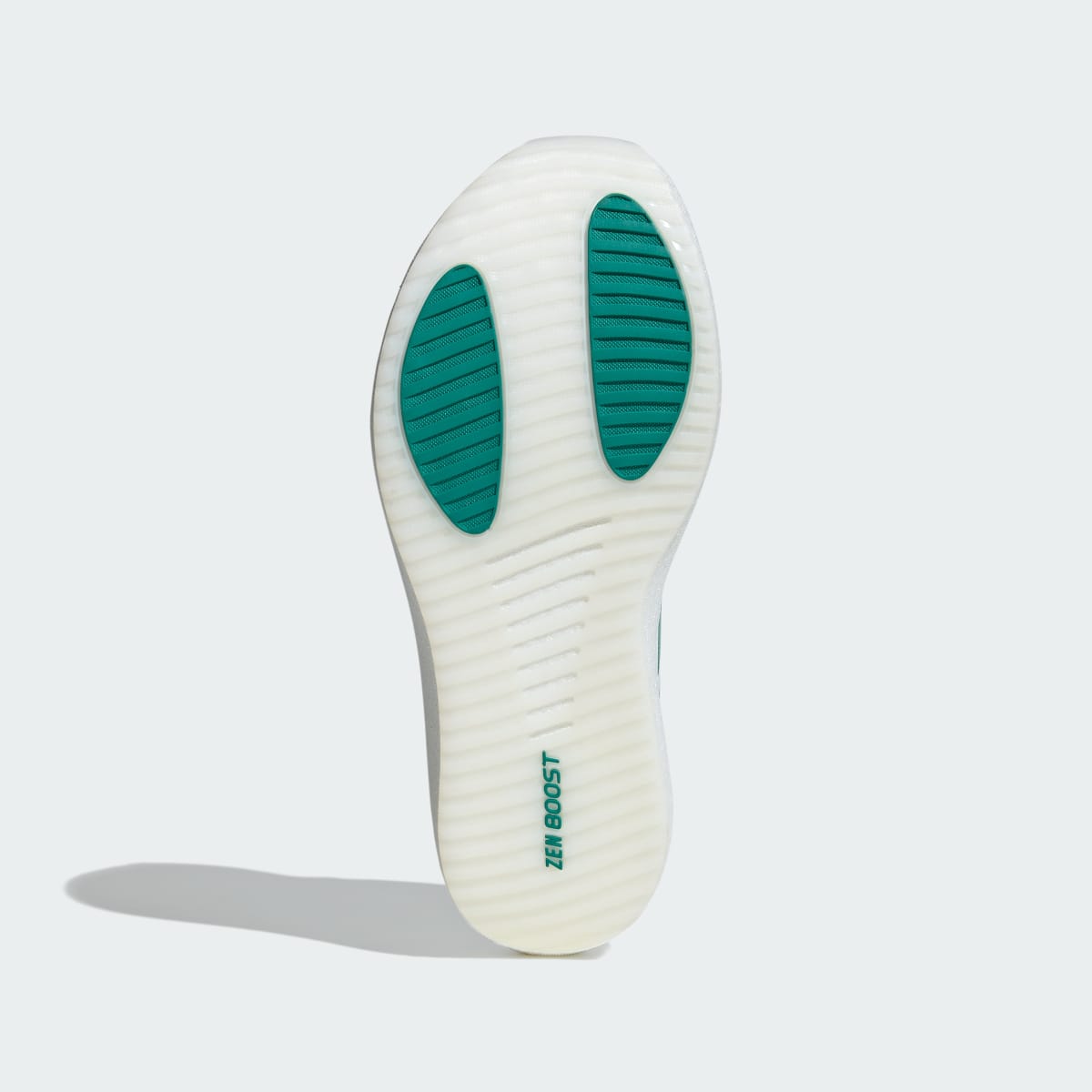 Adidas Men's ZENBOOST Running Shoes - Cloud White / Equipment Green / Equipment Green - Image 3