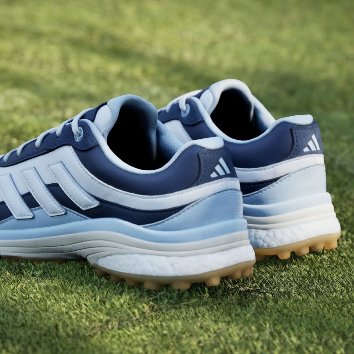 Adidas Women's Zoysia Spikeless Golf Shoes - Collegiate Navy / Cloud White / Crystal Sky - Image 10