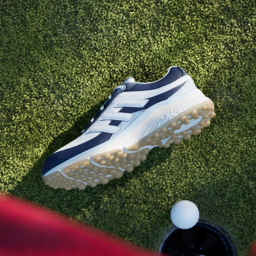 Adidas Women's Zoysia Spikeless Golf Shoes - Collegiate Navy / Cloud White / Crystal Sky - Image 7