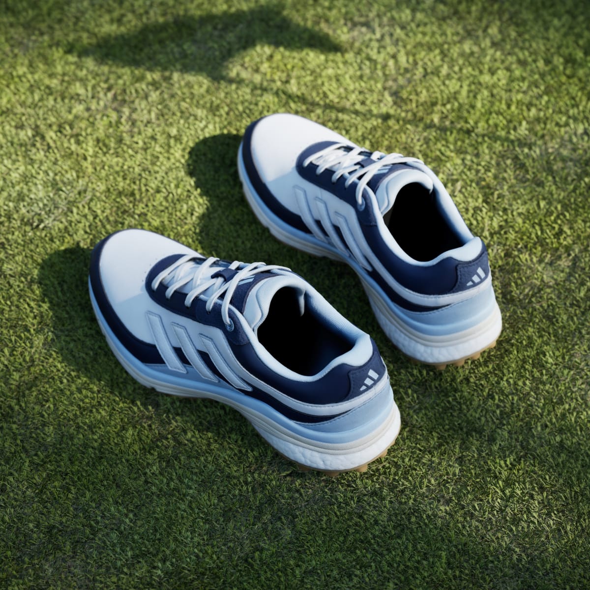 Adidas Women's Zoysia Spikeless Golf Shoes - Collegiate Navy / Cloud White / Crystal Sky - Image 8