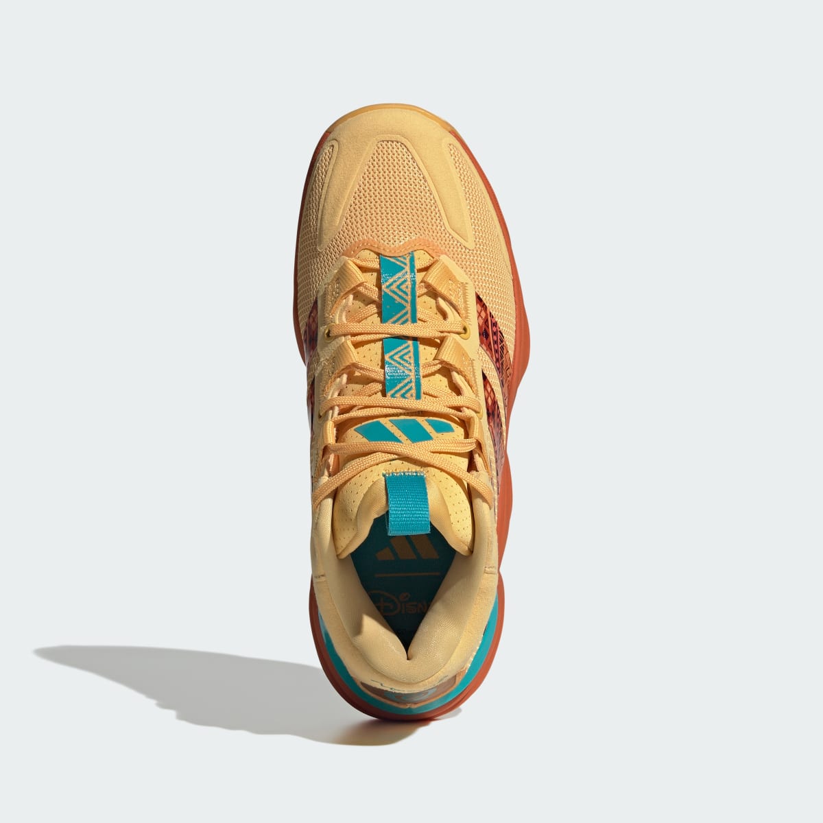 Adidas Women's adidas Disney Princess Court Stabil Indoor Shoes - Orange / Orange / Cloud White - Image 3