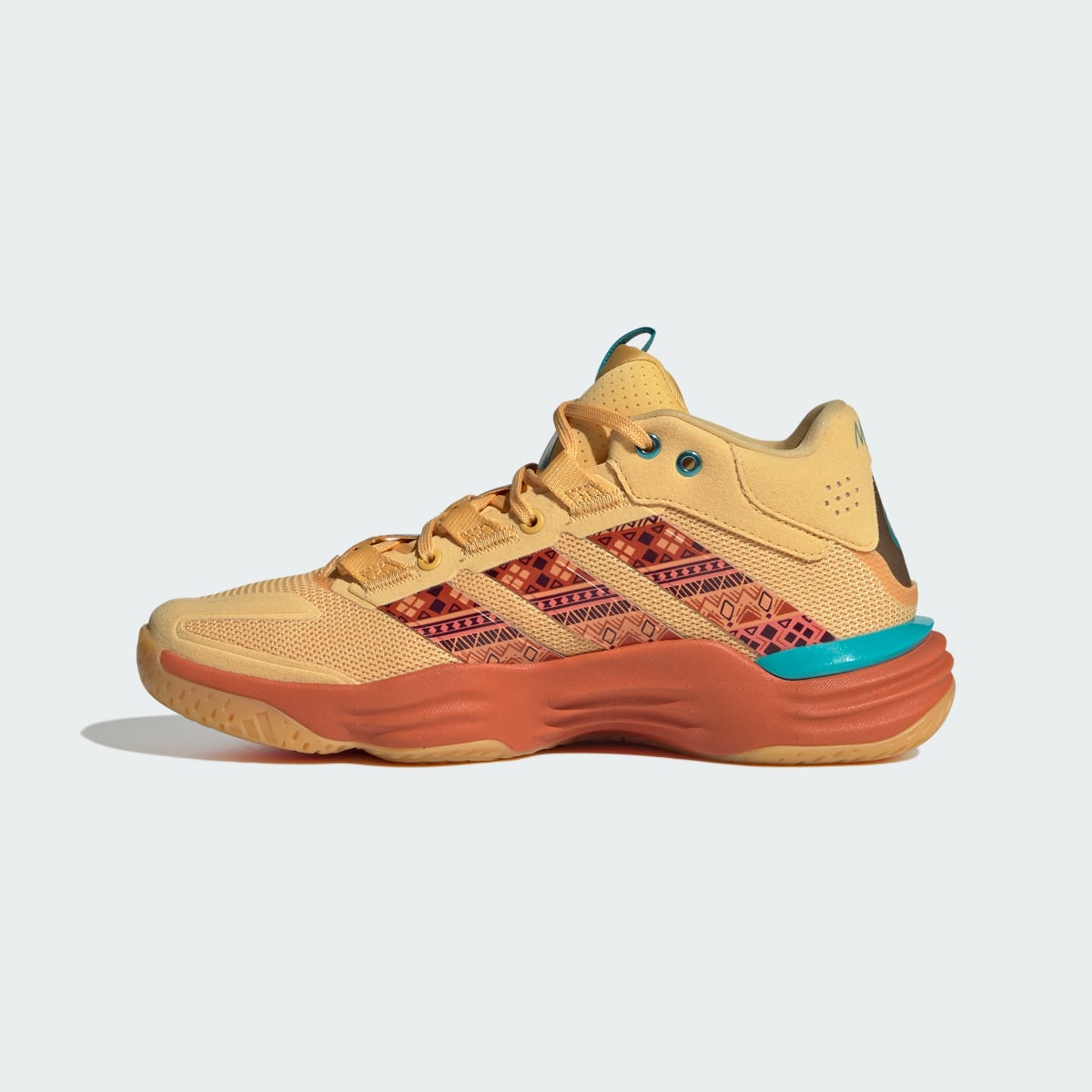 Adidas Women's adidas Disney Princess Court Stabil Indoor Shoes - Orange / Orange / Cloud White - Image 7