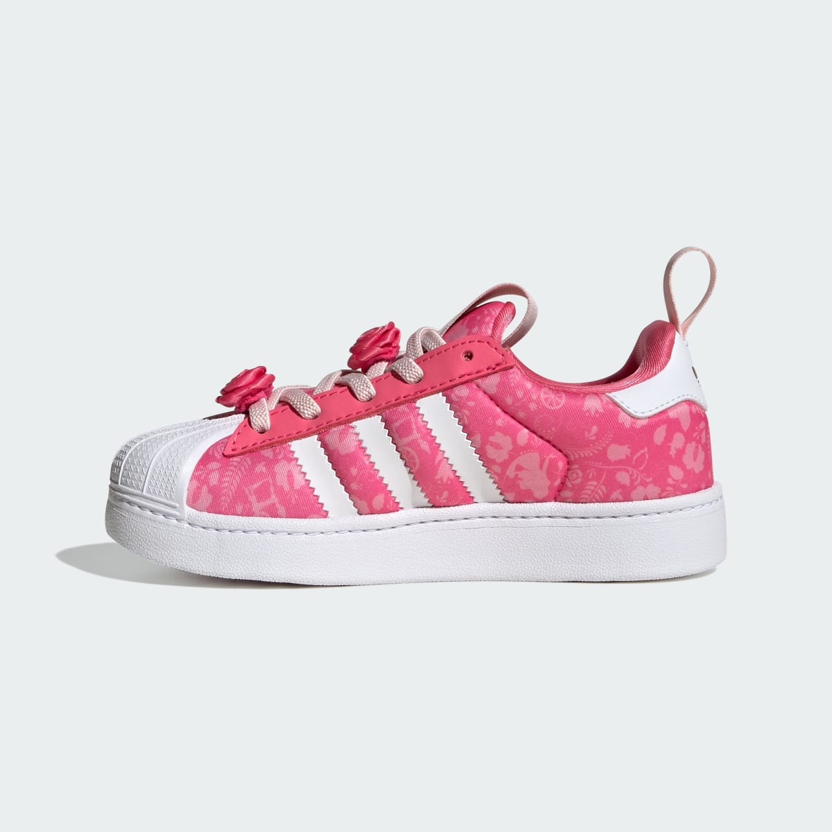 Adidas Kids' adidas Disney Princess SUPERSTAR QUICKON SHOES - Supplier Colour / Supplier Colour / Gold Metallic - Image 6