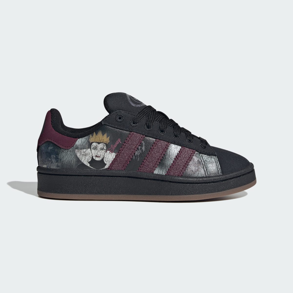 Adidas Kids' adidas Disney Villains CAMPUS 00s SHOES - Core Black / Maroon / Gum - Image 1