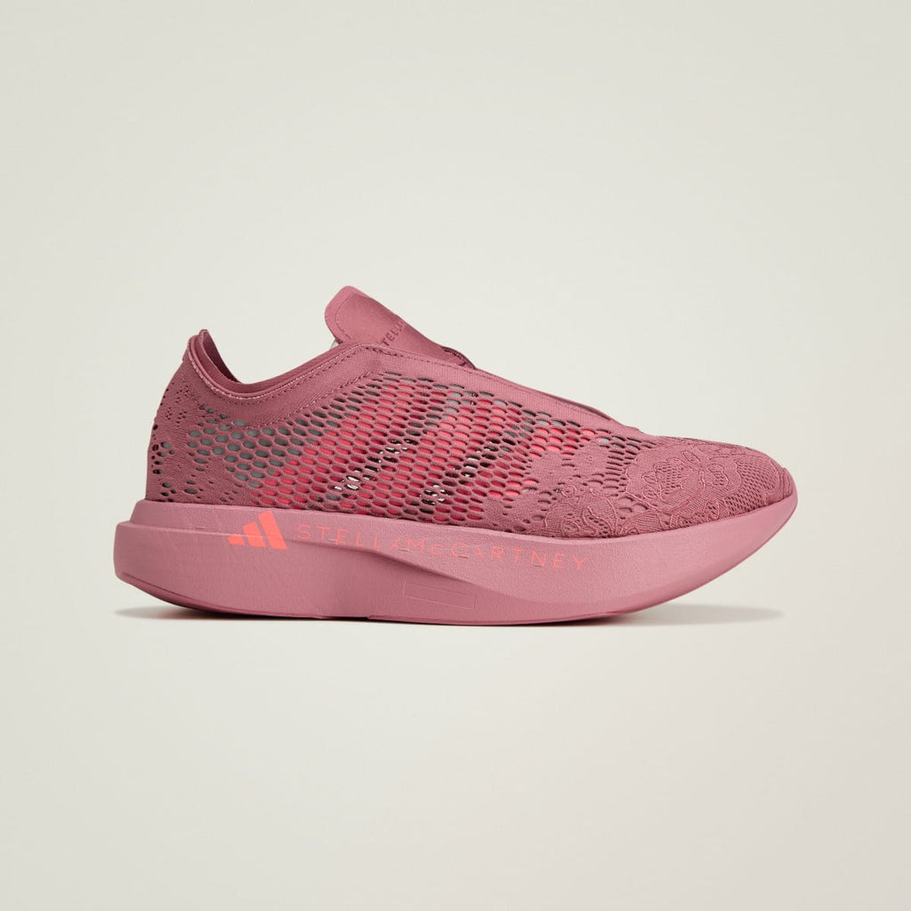 Adidas Women's adidas by Stella McCartney ADIZERO EVO SL Shoes - Preloved Crimson / Solar Turbo / Reflective Silver - Image 2