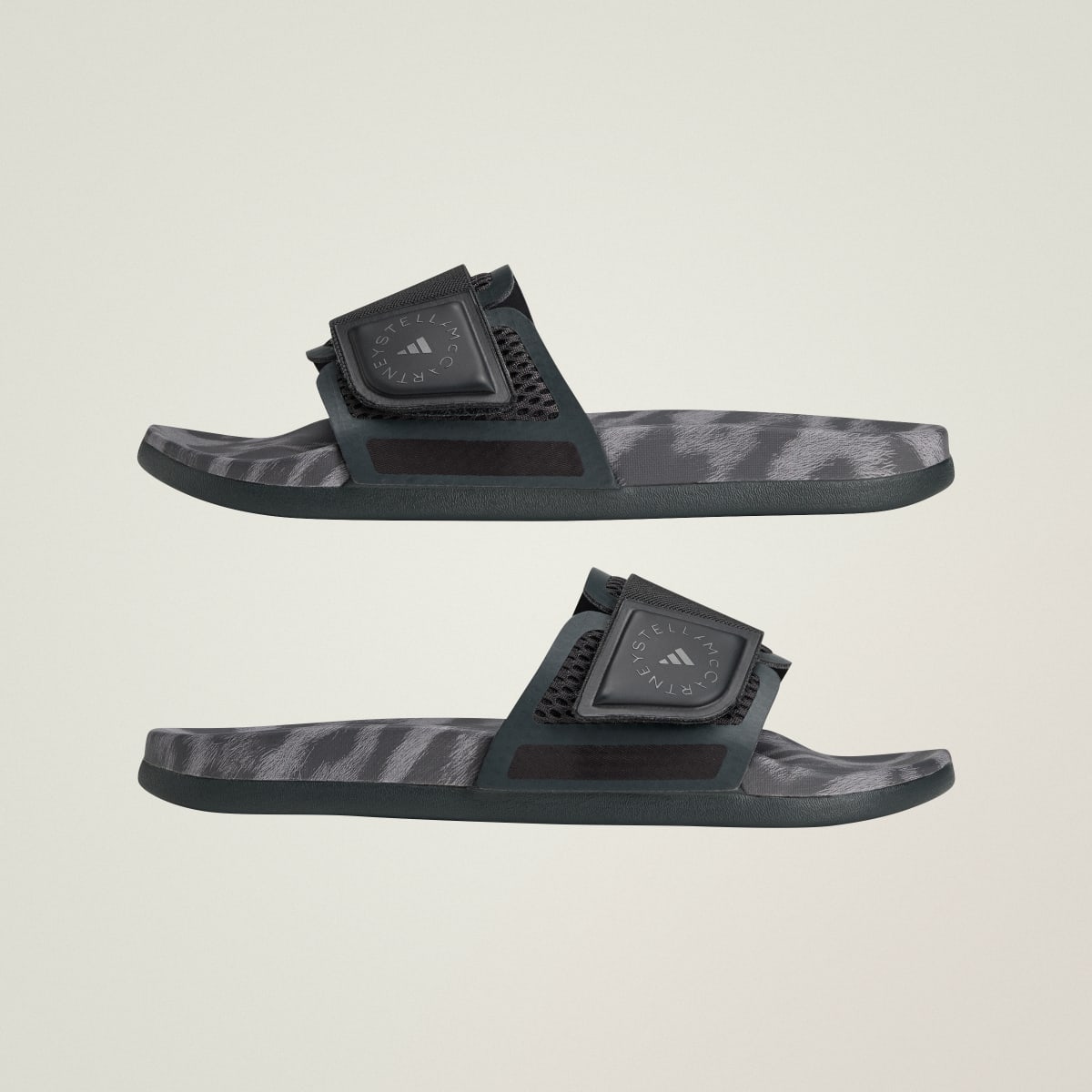 Adidas Women's adidas by Stella McCartney slide shoes - Carbon / Carbon / Carbon - Image 9