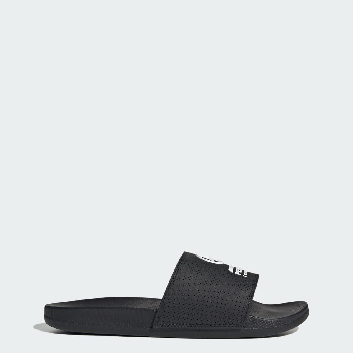 Adidas Women's adilette Comfort MER Slides - Core Black / Core Black / Cloud White - Image 1
