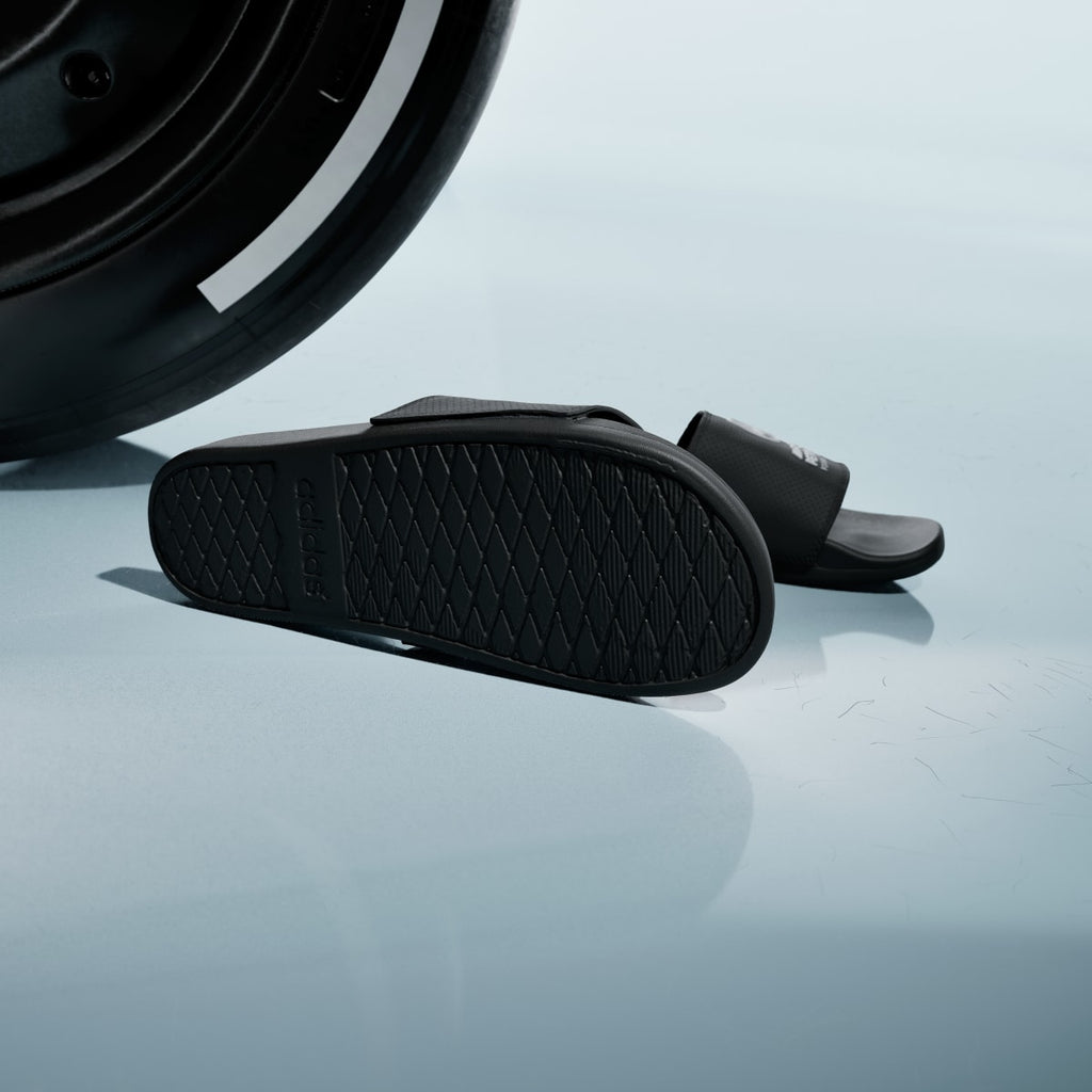 Adidas Women's adilette Comfort MER Slides - Core Black / Core Black / Cloud White - Image 4
